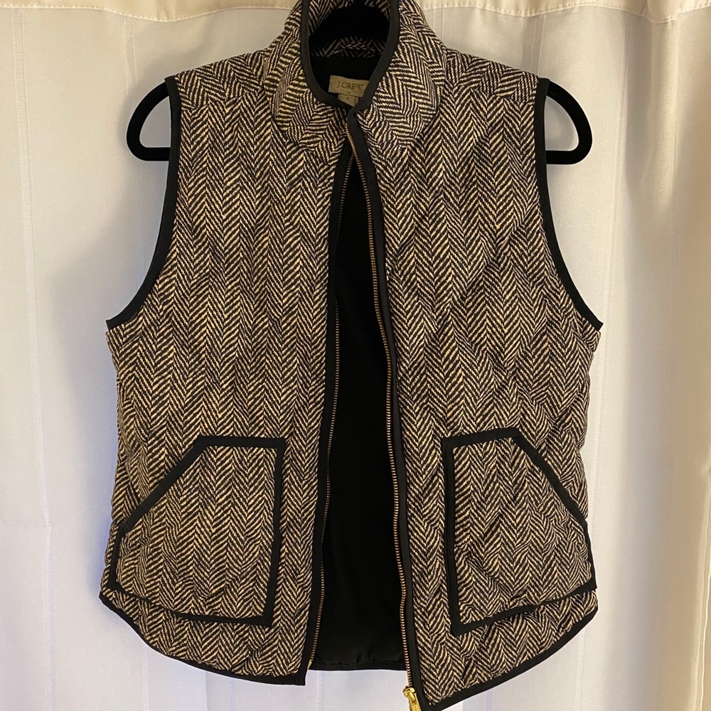J.CREW HERRINGBONE VEST
